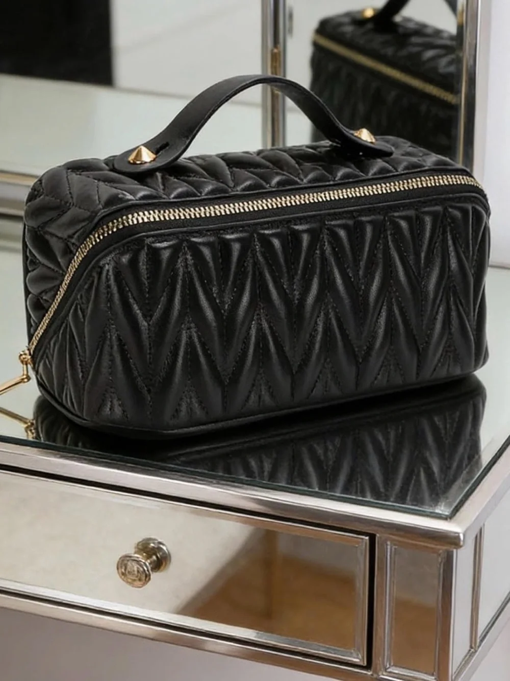 ✨🖤 NWT Travel Makeup Bag – Misvivaus (Black) 🖤✨ - Picture 8 of 8